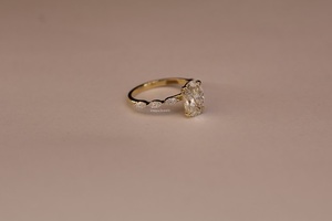 Anillo de Plata de Ley 925 con Moissanita para Mujer, Elegante y Brillante, para Compromiso, Aniversario, Joyería de Moda, Regalo - Product Image 2