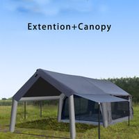 Tentes de camping familiales gonflables de luxe en gros d'usine avec portes et fenêtres amovibles, tentes gonflables portables pour événements
