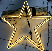 Décoration de Noël moderne pour arbre de 17 pouces, éclairage LED blanc chaud, pour intérieur/extérieur, 110V/220V, étanche, écologique