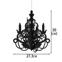 Support de bougie 3D pliable en papier, prix usine Nicro, ornement suspendu pour festival, décoration de plafond pour fête d'Halloween