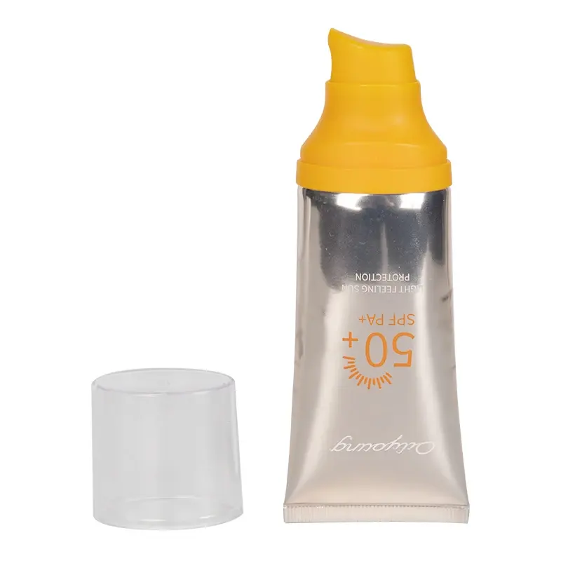 Tubi di plastica personalizzati fondotinta cosmetico BB crema per le mani tubo pompa airless