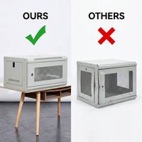 Rak Dinding VBS 4U yang Dapat Dibongkar, Casing Server IT Kecil, Kustomisasi OEM, Ukuran 530x240x400mm