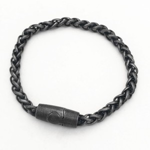 yunnique <b>Men's</b> Titanium Steel <b>Bracelet</b> Braided <b>Chain</b> Motorcycle Style Jewelry Gift For <b>Men</b> - Product Image 1