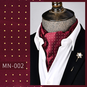 <span class=keywords><strong>Cravate</strong></span> <span class=keywords><strong>Ascot</strong></span> Homme de Luxe Personnalisée, Broderie Florale en <span class=keywords><strong>Soie</strong></span>, Classique Jacquard Paisley pour Costume de Cérémonie - Product Image 4