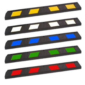 Topes de Goma Reflectantes para Estacionamiento - Topes Antideslizantes para Ruedas para Garaje/Zonas de Carga - Product Image 5