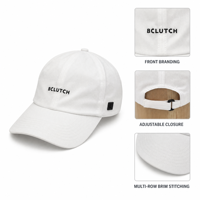 Casquette de baseball non structurée en polyester imperméable avec logo en patch de caoutchouc perforé au laser, casquette de sport à visière incurvée