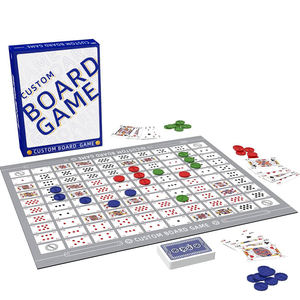 Wholesale environmentally friendly portable travel folding family friendly custom board game personalized game chips - Product Image 1