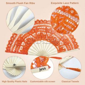 Abanico de Bambú Antiguo de Alta Calidad, Arte Folclórico Tradicional, para Bodas, Abanicos de Encaje para Novias, Artesanía - Product Image 5