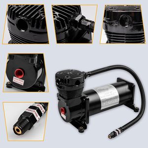 <span class=keywords><strong>Accessoires</strong></span> de voiture à suspension pneumatique d'usine, universel 1/4NPT ou 3/8NPT 200PSI 480C 12V, kit de compresseur de suspension pneumatique - Product Image 4