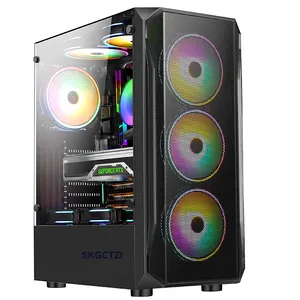 Gaming Case ATX PC Case 3.0USB RGB Computer Case Tower Office Cabinet Glass Panels