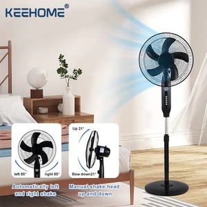 Keehome vente en gros ventilateur solaire 16 pouces 12W batterie au lithium ventilateur solaire domestique avec panneau solaire adaptateur domestique charge - Product Image 5