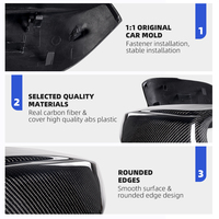Coque de rétroviseur gauche neuve style M en fibre de carbone véritable pour Infiniti Q50 Q50L Q60 Q70 QX30 (2014-2020)