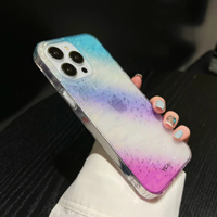 Coque de téléphone anti-chute en acrylique pour femme, motif nuage galaxie scintillant, luxe léger, personnalisée en usine, vente chaude, pour iPhone 17 16 15 Pro Max