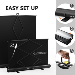 ฉากหลังพับได้ RAUBAY ขนาด 59.8x82.7 นิ้ว ป้องกันรอยยับ ป้องกันแสงสะท้อน สีดำ พกพาสะดวก - Product Image 4