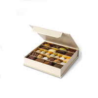 Boîte cadeau en chocolat de luxe personnalisée, emballage en papier rigide magnétique pour bonbons, biscuits et confiseries