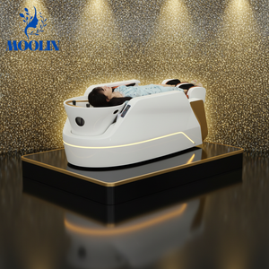 Lavabo de Cerámica de Diseño Japonés MOOLIN con Terapia <span class=keywords><strong>Capilar</strong></span> y Circulación de Agua para Uso en Salones de Belleza y <span class=keywords><strong>Spa</strong></span> - Product Image 1