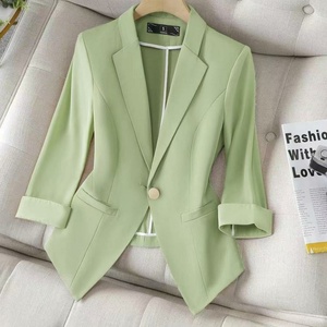 2024 femmes mince court blanc costume veste avec manches courtes printemps et été mince manteau nouvelle génération femme costume <span class=keywords><strong>Blazer</strong></span> - Product Image 5