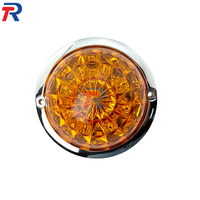 Feu de gabarit latéral LED haute luminosité à motif diamant en AS/ABS électroplaqué pour camions 12V-24V