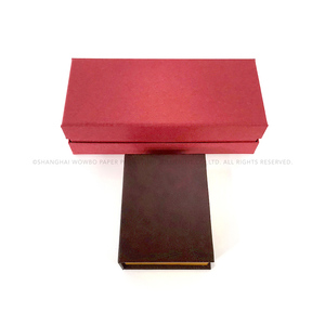 Sang Trọng Cứng Nhắc Đồ Trang Sức Màu Đỏ Lật Hộp Với Nhung Chèn Cho Engagement Wedding Valentine Của Ngày Quà Tặng Đồ Trang Sức Sang Trọng Trình bày - Product Image 1