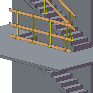 Lâm Nghi Nữ Hoàng Cầu Thang Cạnh Bảo Vệ Mùa Thu Bảo Vệ Hệ Thống Lan Can An Toàn Nền Tảng - Product Image 4