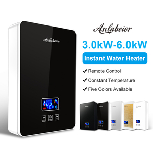เครื่องทำน้ำร้อนติดผนังขนาดจิ๋ว220V 6000W เครื่องทำน้ำร้อนแบบสัมผัสหน้าจอตอบกลับเร็วพร้อมหน้าจอ LED - Product Image 2