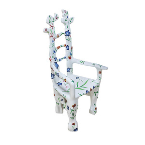 Fiberglass White <b>Painted</b> Armchair Customized Scandinavian Restaurant <b>Chair</b> Durable Modern Design - Product Image 5
