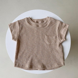 Camisetas y Polos de Manga Corta para Niños, 100% Algodón Blanco Liso - Product Image 5