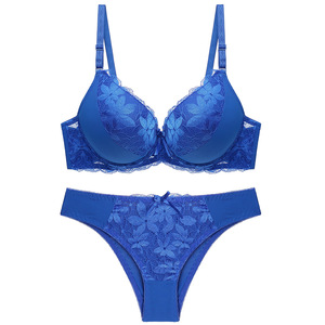 Soutien-gorge et culotte en dentelle <span class=keywords><strong>nude</strong></span> sexy de grande taille, nouveau style pour femmes - Product Image 2
