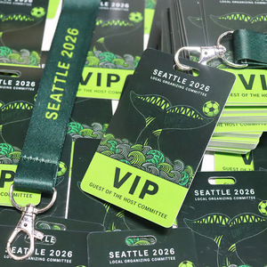Keepfly Gift Custom Personalised Lanyards With Vip Exhibition <strong>Badge</strong> PVC Plastic Card Printed For <strong>Event</strong> Staff Backstage Pass - Product Image 4