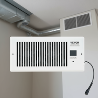 Ventilateur de surpression 11,8x11,8 po silencieux à vitesse réglable, pièces de système CVC, actionneur électrique mural