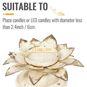 Wrought Cast Iron <strong>Lotus</strong> <strong>Candle</strong> <strong>Holder</strong>,Vintage <strong>Candle</strong> <strong>Holder</strong>,Table Top Decoration Metal <strong>Candle</strong> <strong>Holder</strong> - Product Image 5