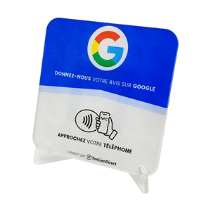 RFID NFC Acrylic Table Stickers 13.56MHz NTAG213 120x120mm Waterproof Access Control QR <strong>Code</strong> Social Media Mobile Touch Stand - Product Image 1