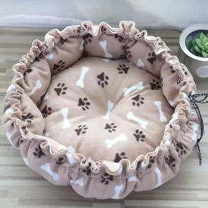 Lit pour chat en forme de grotte, vente en gros, été, écologique, lavable, motifs et couleurs variés, cordon de serrage réglable - Product Image 4