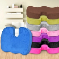 Coussin de siège en mousse à mémoire de forme pour soulager les douleurs dorsales, antidérapant, orthopédique, soutien du coccyx, ergonomique, pour chaise de bureau