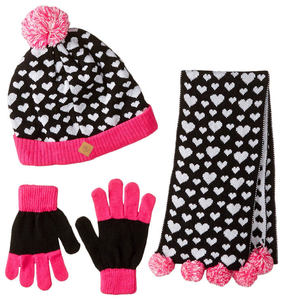 Usine directe Logo personnalisé <span class=keywords><strong>laine</strong></span> et ensemble hiver bonnet écharpe gants ensembles pour Offre Spéciale - Product Image 5