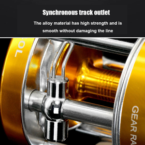 Carrete de Pesca de Metal Completo de 40L 60L, Carrete de Tambor Único para Pesca de Arrastre, para Surf, Río, Arroyo, Señuelos Artificiales, Lago, Posicionamiento 2+1BB - Product Image 4