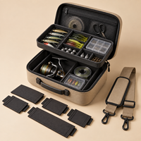 Étui en EVA en gros avec insert en mousse personnalisé pour équipement et accessoires de pêche, protection rigide, taille, couleur et logo personnalisables, OEM