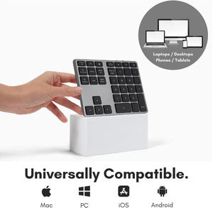 Clavier numérique sans fil rechargeable portable et fin pour la comptabilité financière, 35 touches ABS, clavier numérique Bluetooth pour ordinateur portable - Product Image 3