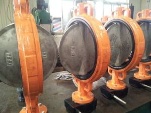 Dn600 pn10 wafer שסתום פרפר עם תיבת הילוכים - Product Image 4