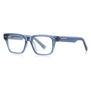 Occhiali Presbiopici Quadrati Trasparenti Marroni per Uomo, Occhiali <span class=keywords><strong>da</strong></span> <span class=keywords><strong>Computer</strong></span> per Vista Affaticata, Montatura TR90 Alla Moda Anti Luce Blu - Product Image 6