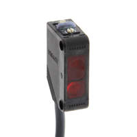 Sensor Fotoelektrik Penekan Latar Belakang E3z-ls83 2m, Persegi Panjang, Koneksi Kabel, Output PNP, Sumber Cahaya LED Merah, E3z