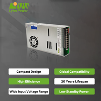 Alimentation à découpage AC-DC LYNN GLE-600S-48V 12.5A 600W à sortie unique, efficacité 90%, entrée 100-240VAC, surtension 100A/230VAC, garantie 5 ans