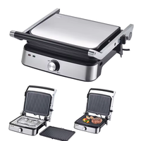 Aifa petit appareil de cuisine 2000W machine à panini à 4 tranches gril ouvert à 180 degrés gril à pression avec contrôle de température réglable