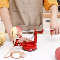 Appelboor Spiraalvormige handbediende verstelbare perensnijder Fruitschilmachine Spiralizer Taart maken van roestvrij staal 	 Appelschiller