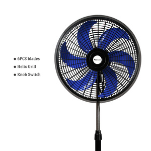 Mới Đến Thiết Kế Hiện Đại Cơ Sở Rắn Và 6 Lưỡi 65W Lớn Làm Mát Mạnh Mẽ 18 Inch Quạt Đứng Với Điện AC Nhựa Nướng - Product Image 3
