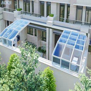 Veranda Mobile Intelligente Retrattile per Esterni, Stanza di Vetro Espandibile per Cortile, Giardino, Terrazza, Piscina, Balcone - Product Image 5