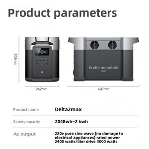 Station d'alimentation portable De 2Max Outdoor, petite station d'alimentation portable de 2 kWh pour le <span class=keywords><strong>camping</strong></span> - Product Image 6