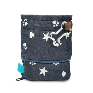 Sac d'entraînement pour animaux de compagnie en denim 13x10x4.5cm avec poche pour friandises pour chien, utilisation en extérieur - Product Image 3