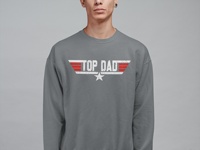 T-shirt OEM ODM Top Dad, t-shirt graphique amusant sur le thème du cinéma, cadeau de Noël de la part de sa fille, cadeau pour papa, cadeau Maverick, cadeau de la part de son fils, t-shirt d'aviation