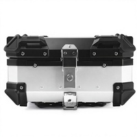 Coffre de moto universel Proguard 25L en alliage d'aluminium avec serrure de sécurité, étanche, neuf, garantie 1 an, adaptable/améliorable
